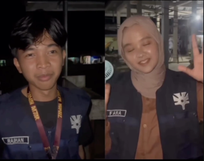 Reyhan dan Fara saat KKN. [TikTok]