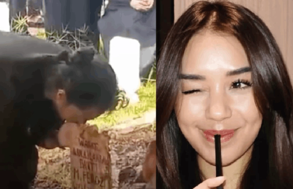 Reza Arap Ciumi Nisan Lula Lahfah Di Pemakaman Cakung