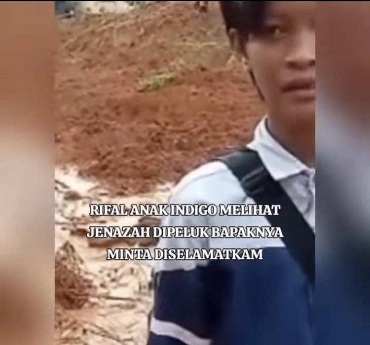 Rifal Bantu Cari Korban Longsor Cilacap 1 (Instagram)