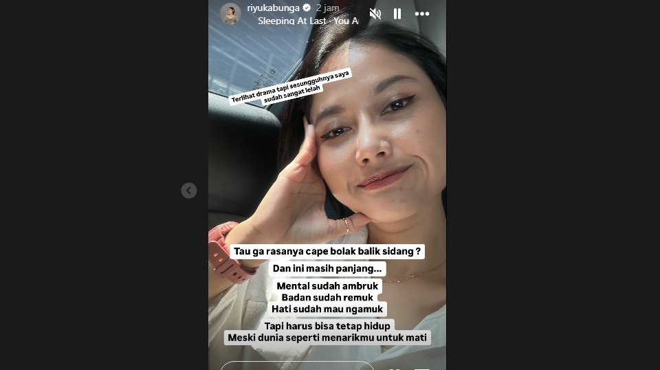 Instagram Story Riyuka Bunga