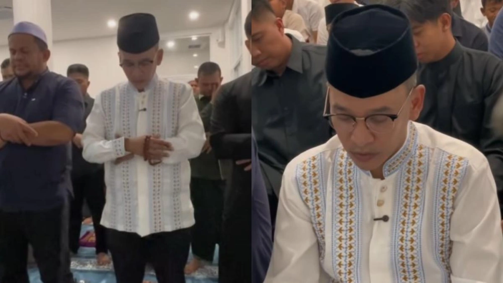 Ruben Onsu Jalani Tarawih Pertama Di Masjid Milik Ivan Gunawan [sumber: Instagram Bensupdate]