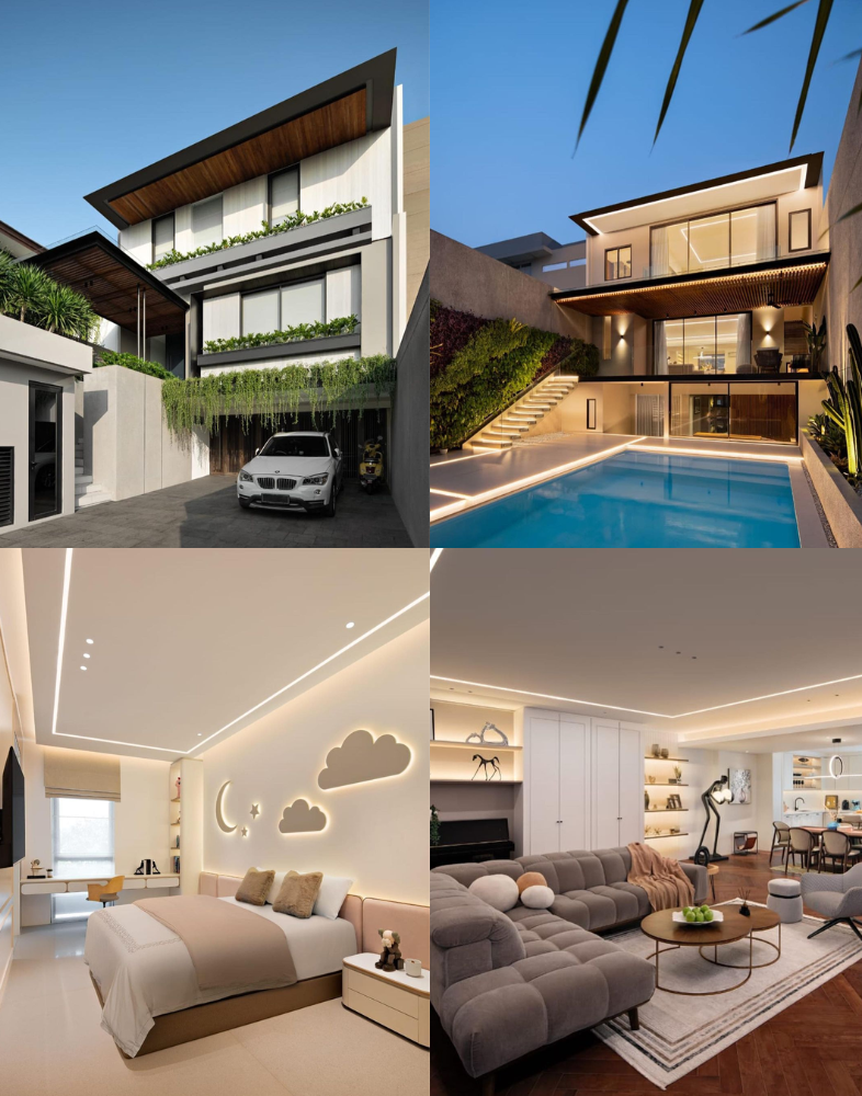 Rumah Mewah Aura Kasih Ditawar Rp50 Miliar, Nuansa Elegan Monokrom