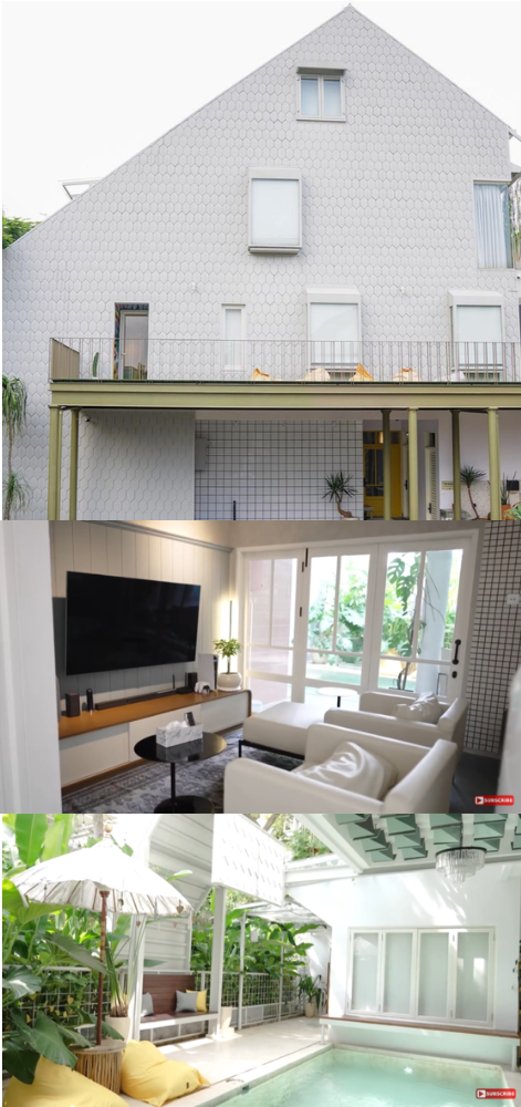 Rumah Mewah Sharena Delon Terinspirasi American House Tapi Ada Kolam Renang ala Bali