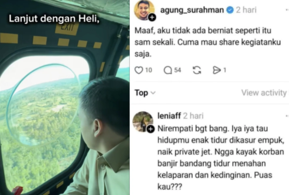 Salah satu adegan dalam video bertema A Day In My Life yang diunggah Agung Surahman. [TikTok]