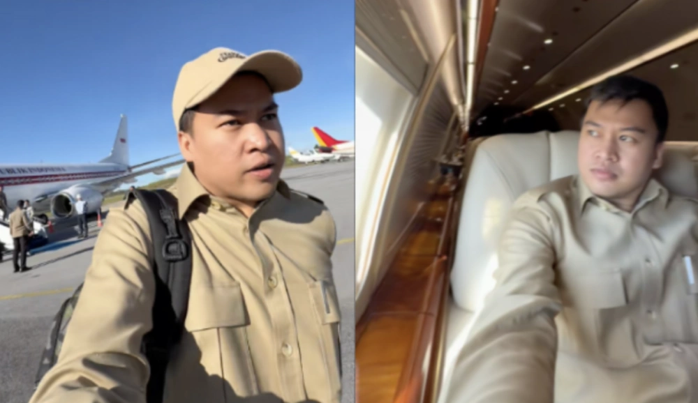 Salah satu adegan dalam video bertema A Day In My Life yang diunggah Agung Surahman. [TikTok]