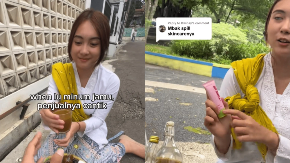 Santi Penjual Jamu Cantik Di Bandung Viral [Tiktok]