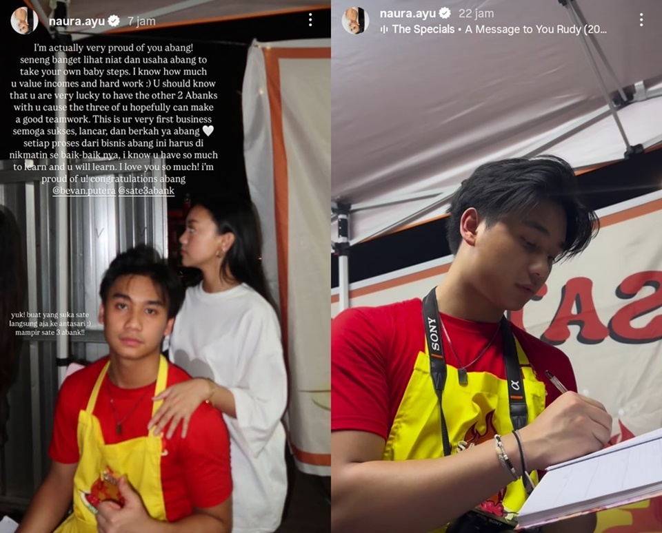 Naura Ayu Dukung Bisnis Kuliner Sang Adik Sate 3 Abank [Instagram]