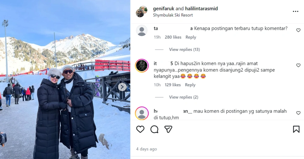 Instagram Geni Faruk diserbu netizen.