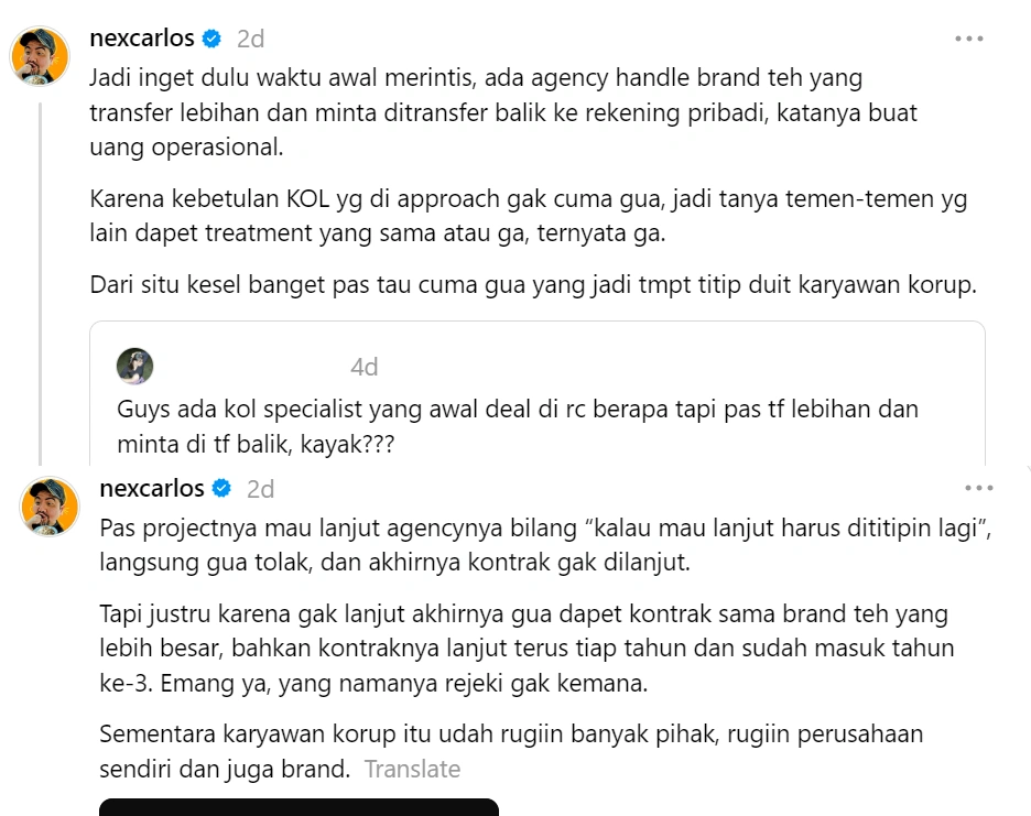 Cerita Nex Carlos. (Threads)