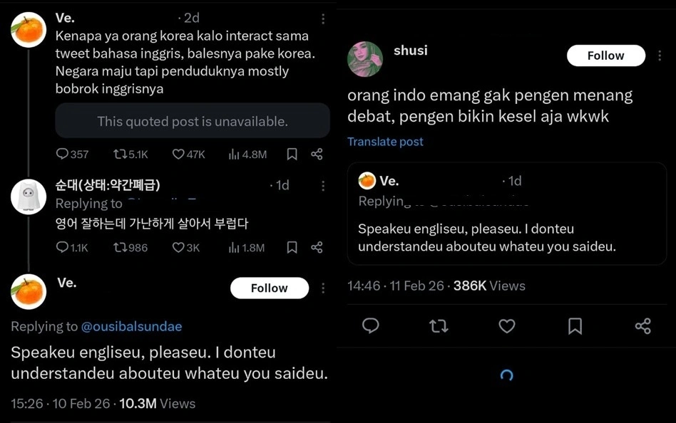 Perang K-Netz vs SEAbling di media sosial X.