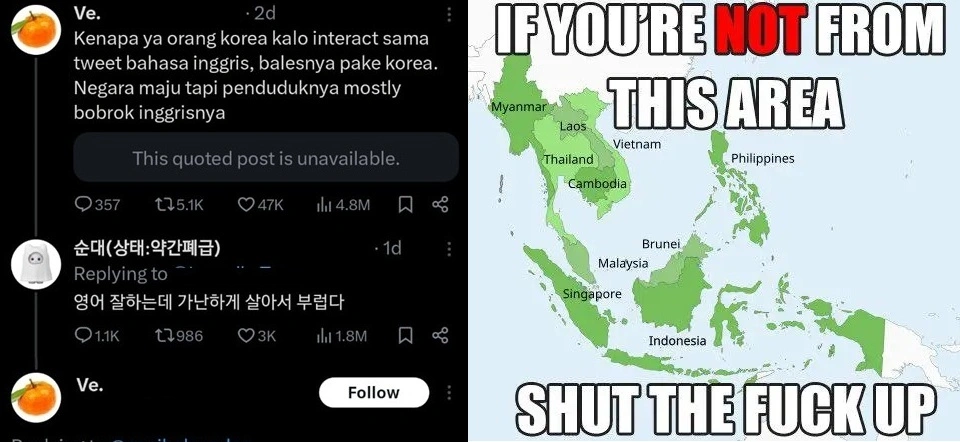 Peta Asia Tenggara.