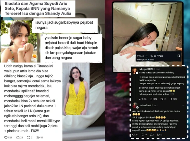 Shandy Aulia Diduga Jadi Selingkuhan Pejabat [Sumber: Threads]