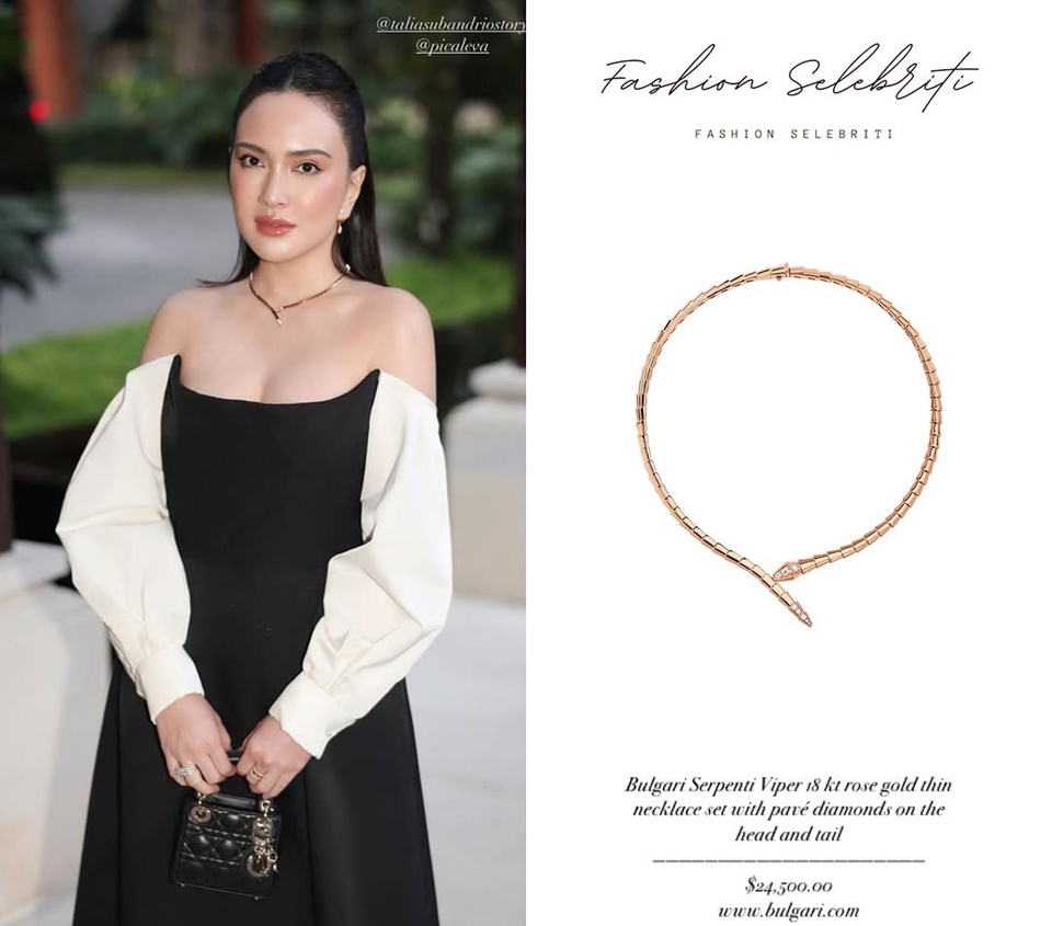 Shandy Aulia Pakai Kalung BVLGARI Rp400 Jutaan [Instagram]