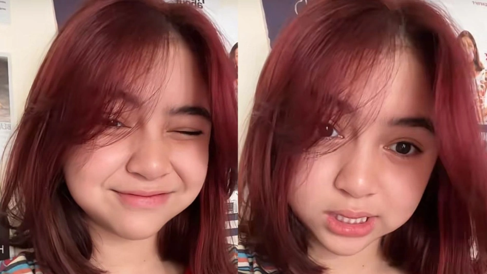 Penampilan Sienna tanpa hijab menuai pro kontra. [TikTok]