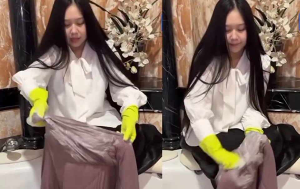 Sisca Kohl Nyuci Bed Cover Sendiri Pakai Tangan [Instagram]