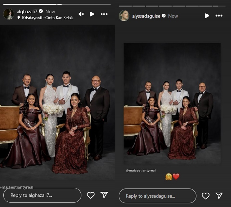 Al dan Alyssa Kompak Bagikan Ulang Postingan Bunda Maia