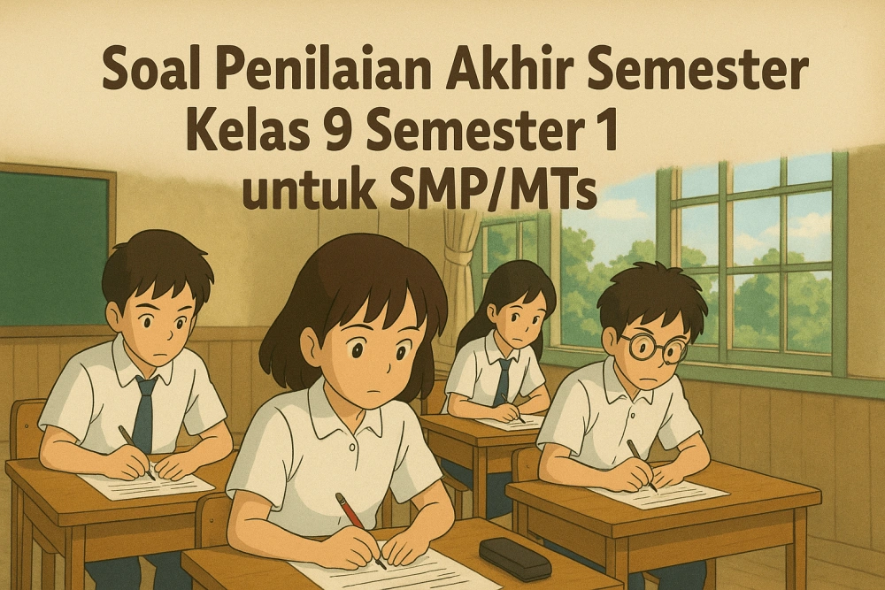 Soal Penilaian Akhir Semester Kelas 9 Semester 1