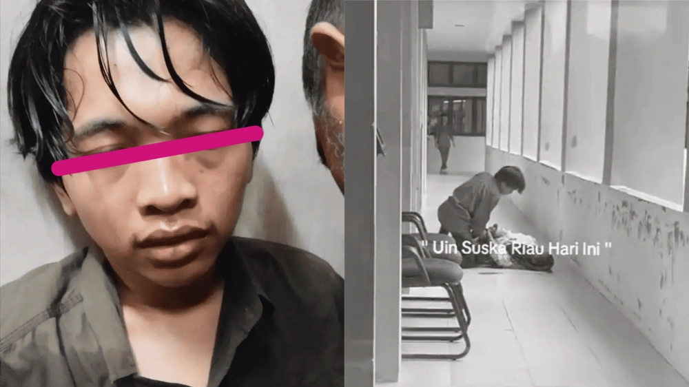Sosok Raihan Mufazzar Pelaku Pembacokan Mahasiswi Di Riau [Sumber: Tiktok]