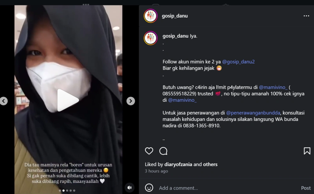 Starla Beli Buku Sampai 3 Juta [Sumber: Instagram]