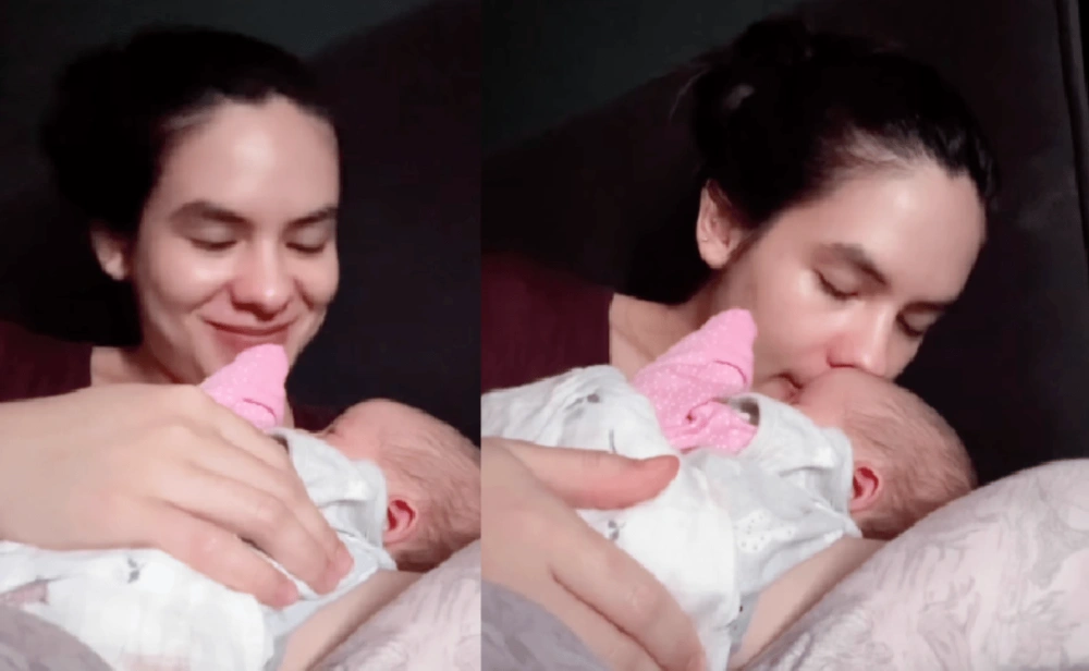 Steffi Zamora bagikan momen bersama sang buah hati. [TikTok]