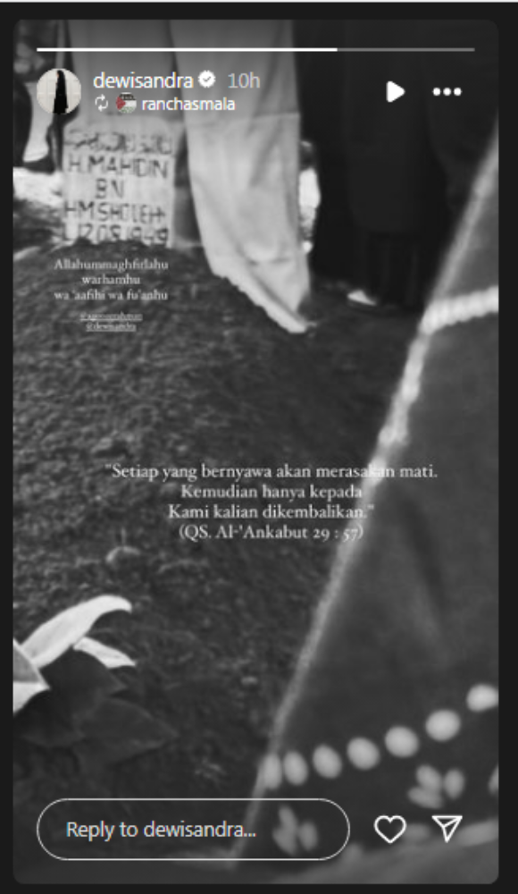 Ayah Mertua Chua Kotak dan Dewi Sandra Meninggal Dunia