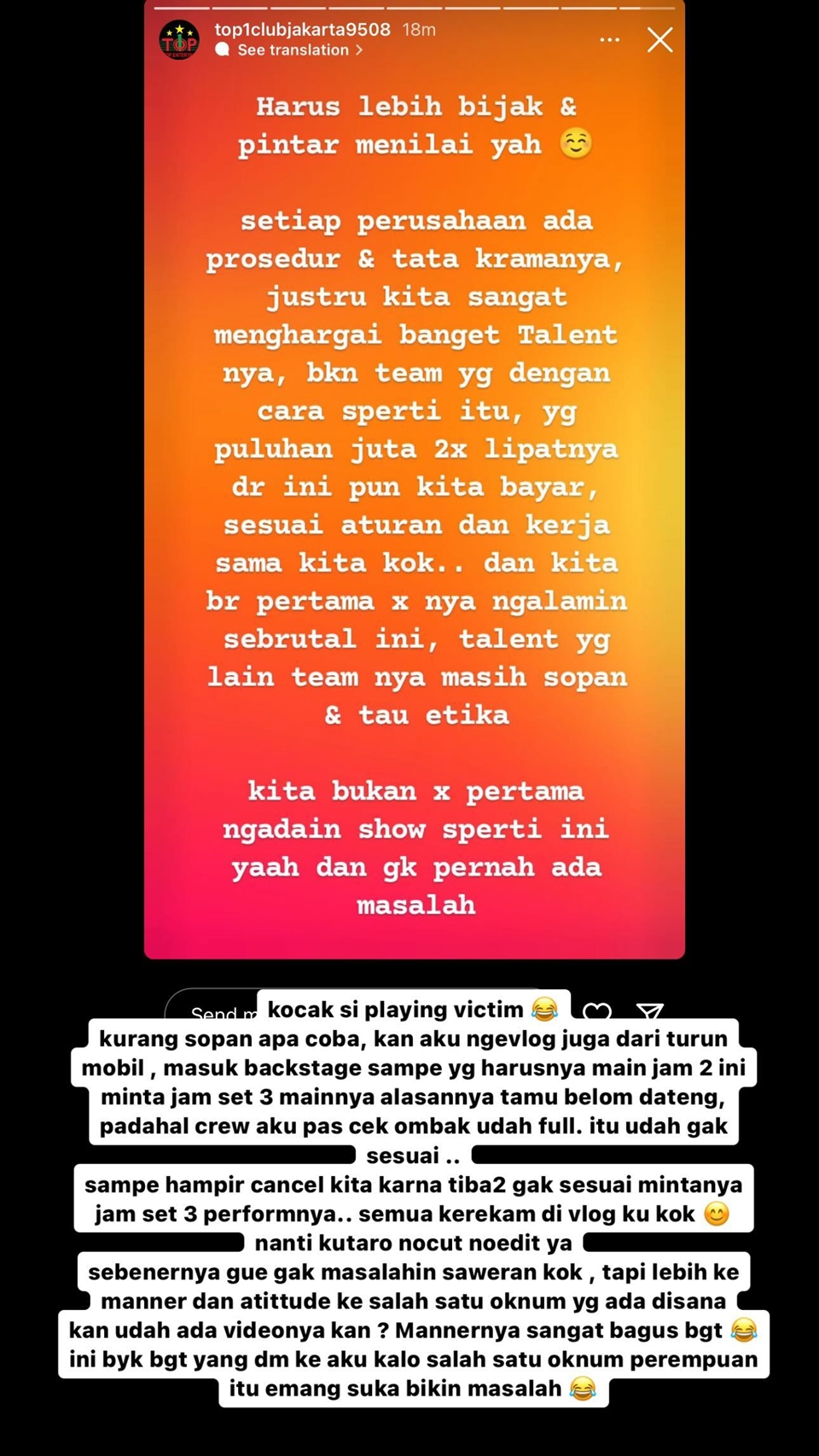 Nathalie Holscher Ribut dengan Kelab Malam Perkara Gak Boleh Ambil Saweran