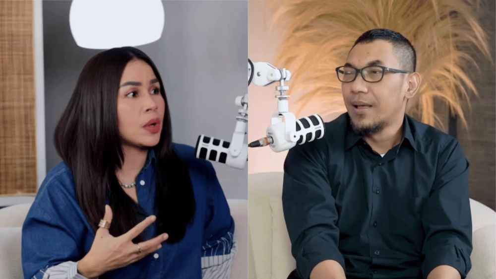 Suami Mpok Alfa Di Podcast Melaney Ricardo [Sumber: Youtube]