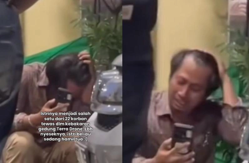 Suami Novia Yang Terjebak Dalam Kebakaran Gedung Terra Drone Tiktok