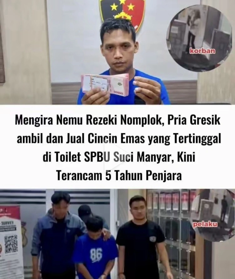 Sugiono Digiring Ke Kantor Polisi Gresik (Tiktok)