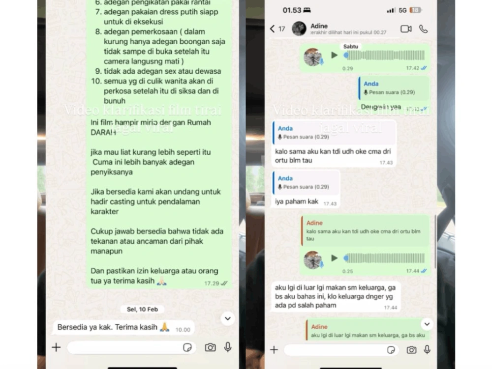 Sutradara Erzalul Octa Aziz dituduh lakukan pelecehan seksual pada Adine. [Instagram]
