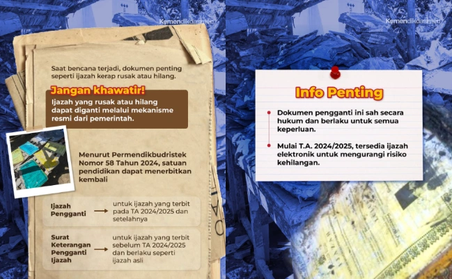 Syarat Pengganti Ijazah Yang Hilang Akibat Bencana Instagram