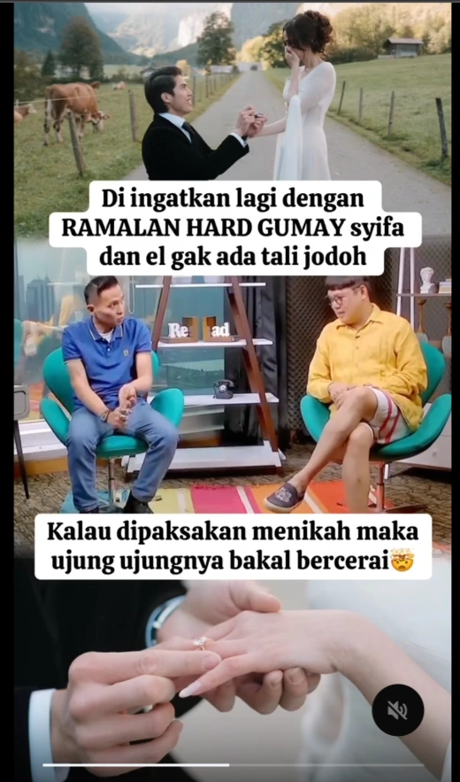 Syifa Hadju Dan El Rumi Diramal Tak Berjodoh [Sumber: Threads]