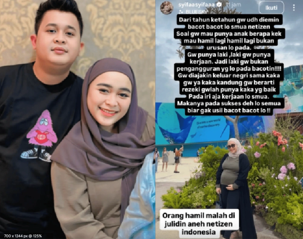 Syifa Nuraini ngamuk pada netizen yang julid pada kehamilannya. [Instagram]