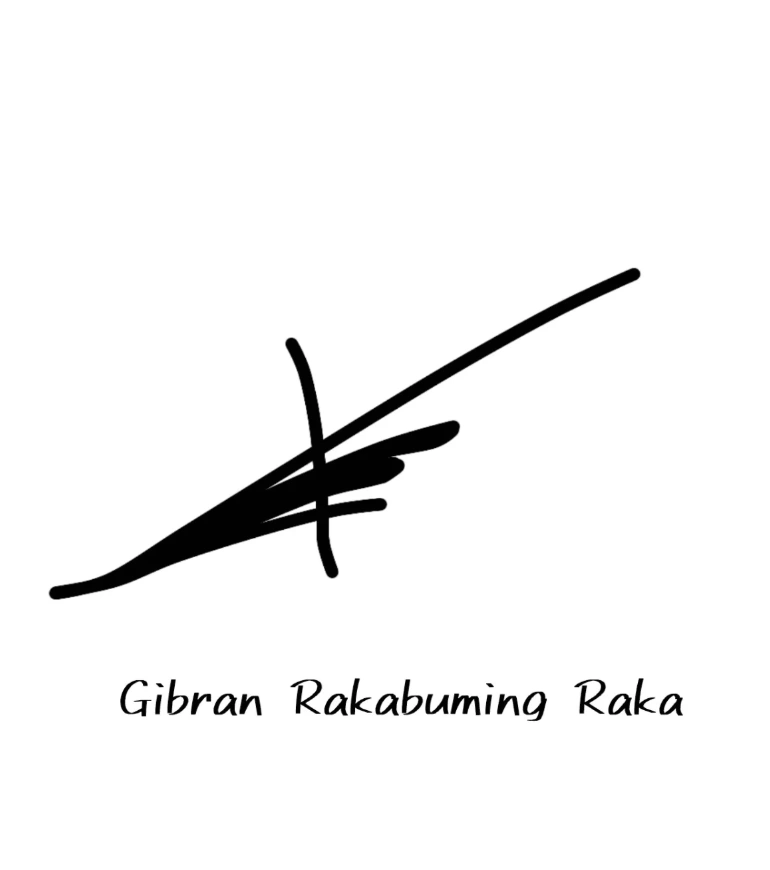 Tanda Tangan Gibran. [Instagram]