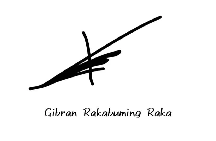 Tanda Tangan Gibran Rakabuming Raka