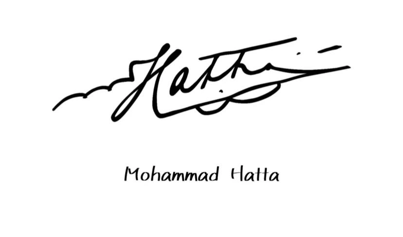 Tanda Tangan Moh Hatta