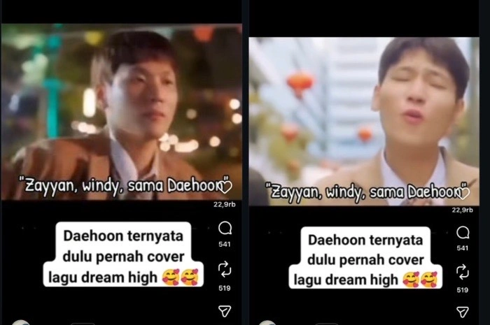 Tangkap Layar Na Daehoon Saat Cover Lagu Soundtrack Dream High Bersama Teman Satu Agensinya Kolase Instagram Iwanitz