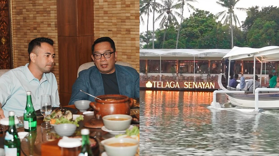 Telaga Senayan, Resto Unik Tempat Ketemuan Raffi Ahmad dan Ridwan Kamil