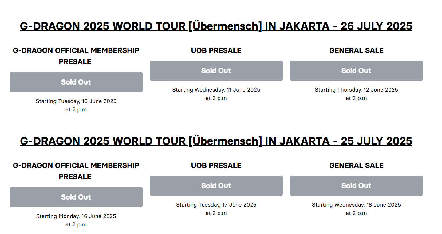 Tiket G-Dragon di Jakarta sold out [g-dragoninjakarta.com]