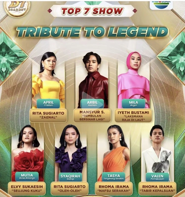 Top 7 Show Da7 Indosiar (Instagram)