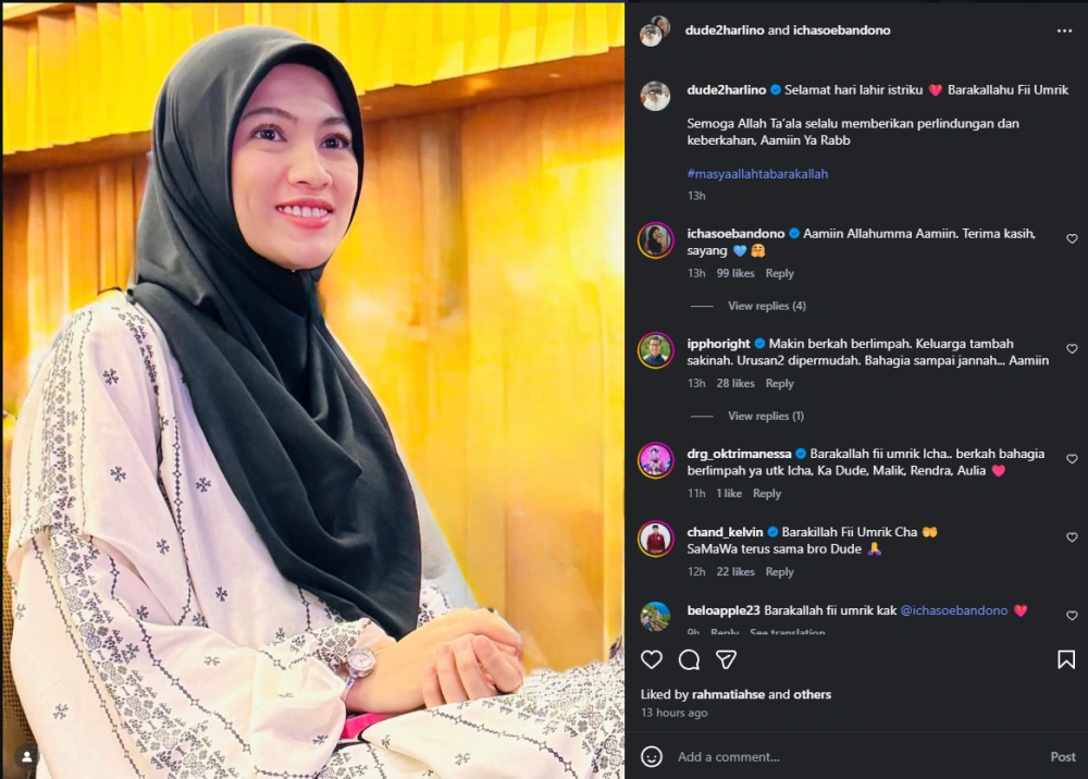 Ucapan Manis Dude Herlino Di Hari Ulang Tahun Alyssa Soebandono [Sumber: Instagram]