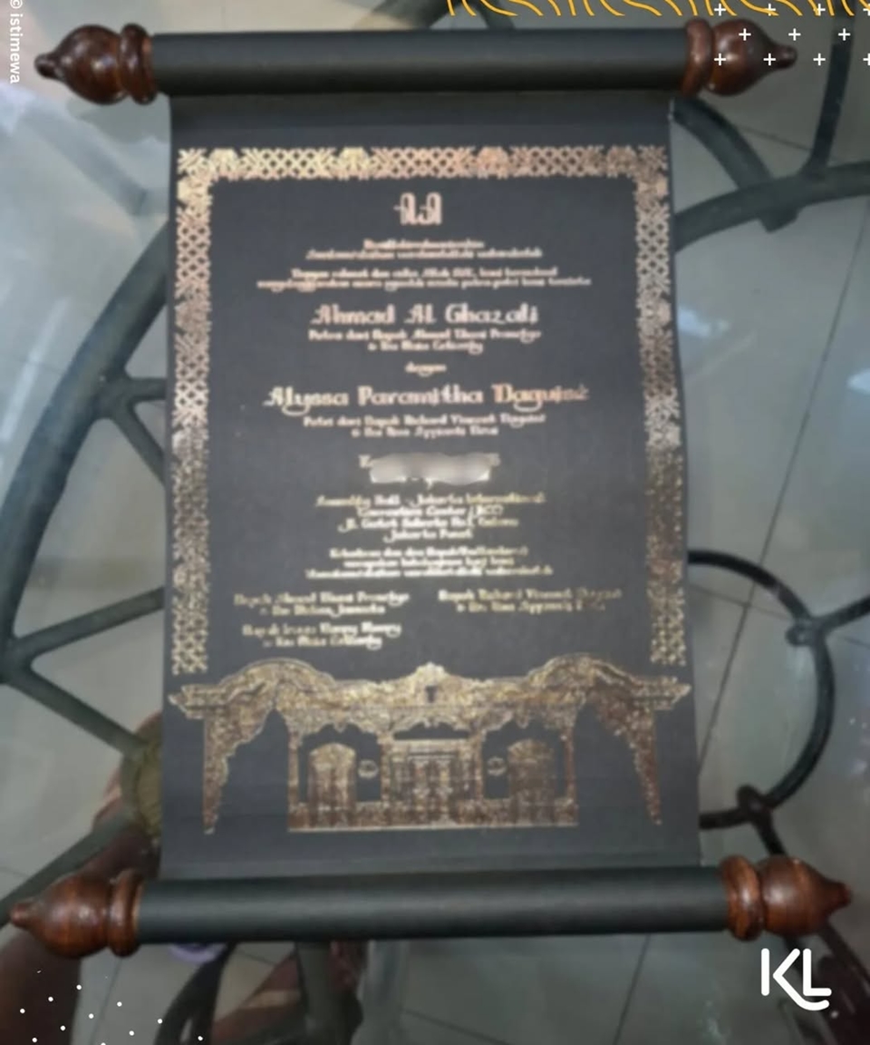 Undangan Pernikahan Al Ghazali dan Alyssa Daguise