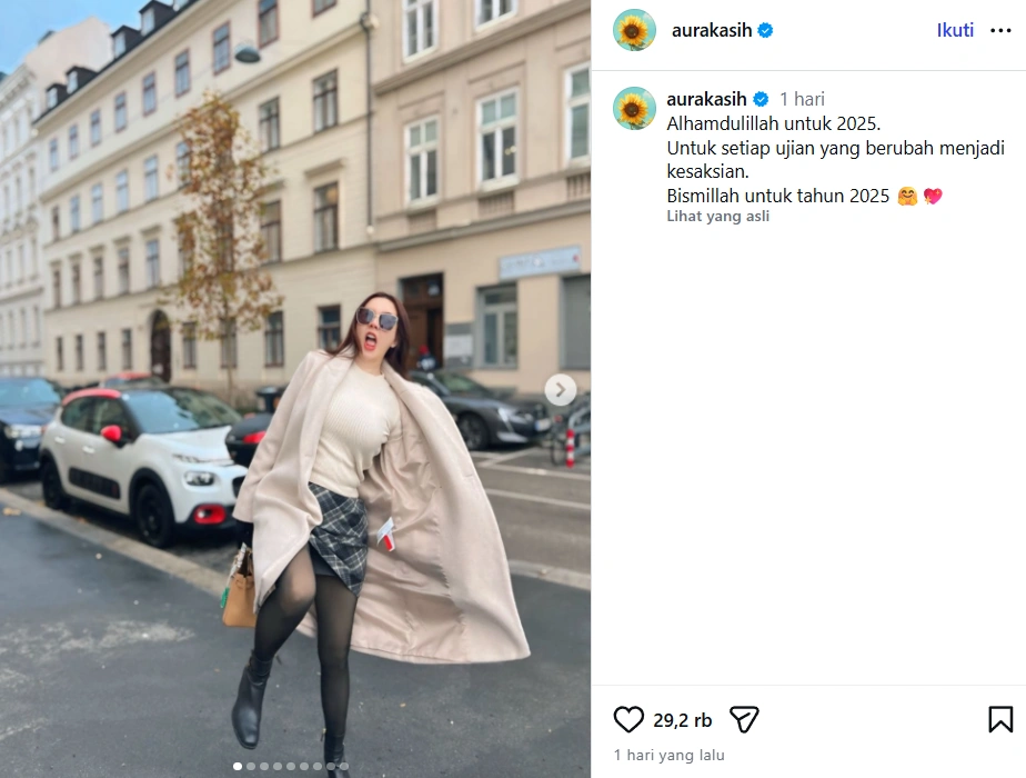 Unggahan Aura Kasih [Sumber: Instagram Aurakasih]