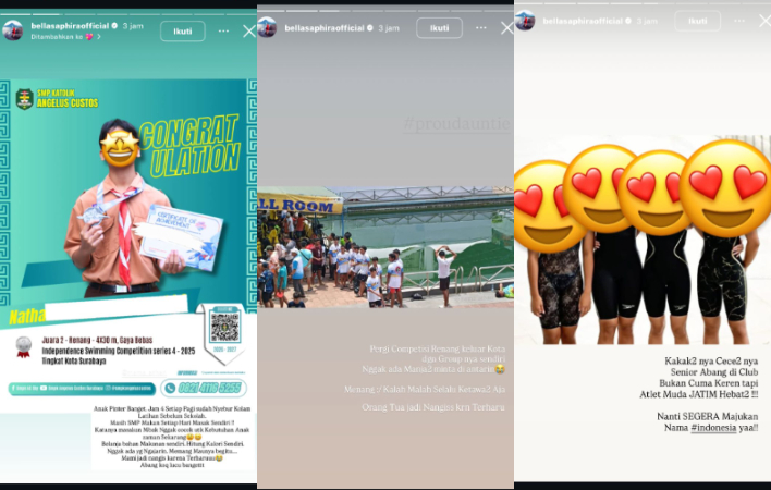 Unggahan Bella Saphira Instagram