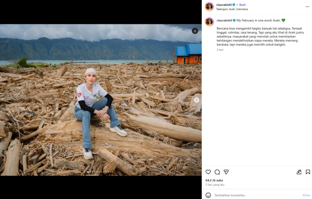 Unggahan Cinta Laura [sumber: Instagram Claurakiehl]