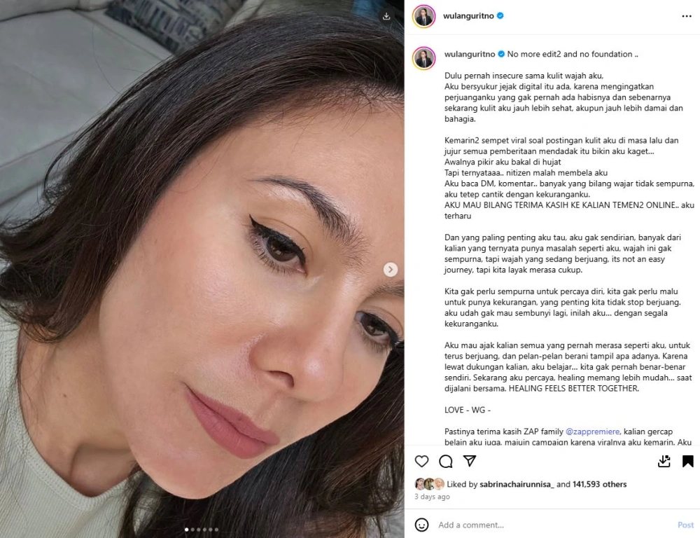 Unggahan Instagram Wulan Guritno Cc Instagram Wulanguritno