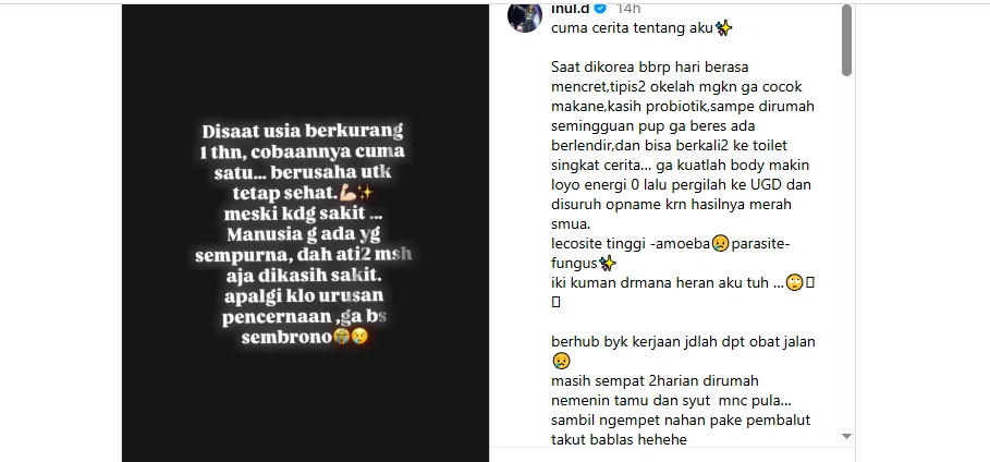 Unggahan Inul Daratista Instagram
