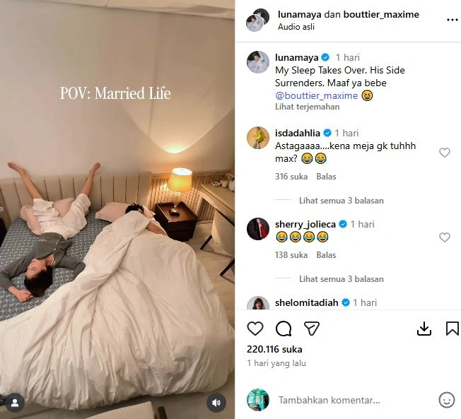 Unggahan Luna Maya Instagram Lunamaya