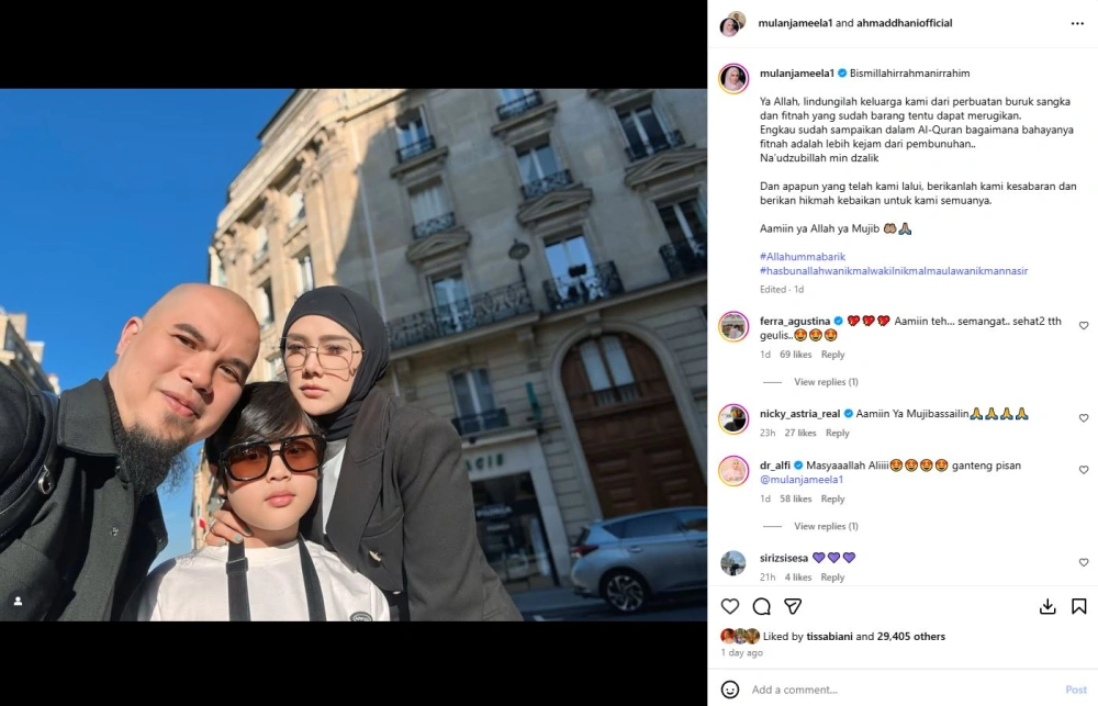 Unggahan Mulan Jameela Instagram Mulanjameela1