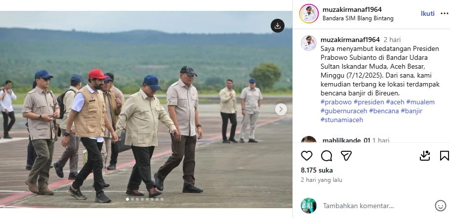 Unggahan Muzakir Manaf Instagram Muzakirmanaf1964